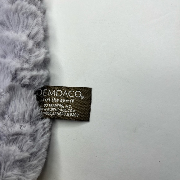 Demdaco Elephant Lovey Rattle Plush Gray Baby Security Blanket Soft 12'' - Picture 8 of 12